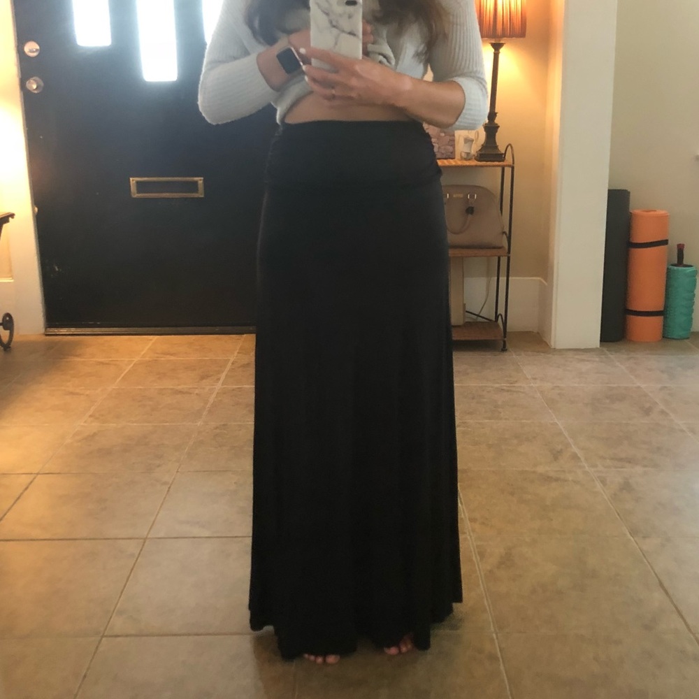 Black maxi skirt